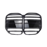 BMW 4 Serie G22 &G23 (2020+) M-Style Grill Dubbel Spijl Glans Zwart