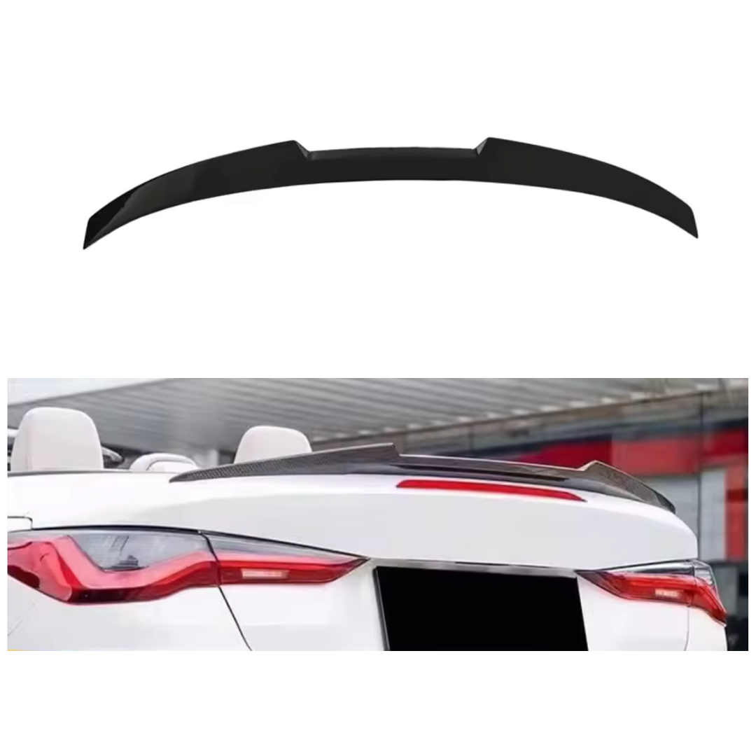 BMW 4 Serie G23 Cabrio (2020+) M-Style Spoiler Lip Glans Zwart