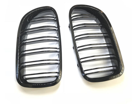 BMW 5 Serie F10&F11 (2009-2017) M-Style Grill Dubbel Spijl Glans Zwart