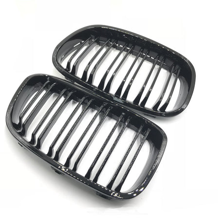 BMW 1 Serie F20&F21 (2011-2015) M-Style Look Grille Dubbel Spijl Glans Zwart