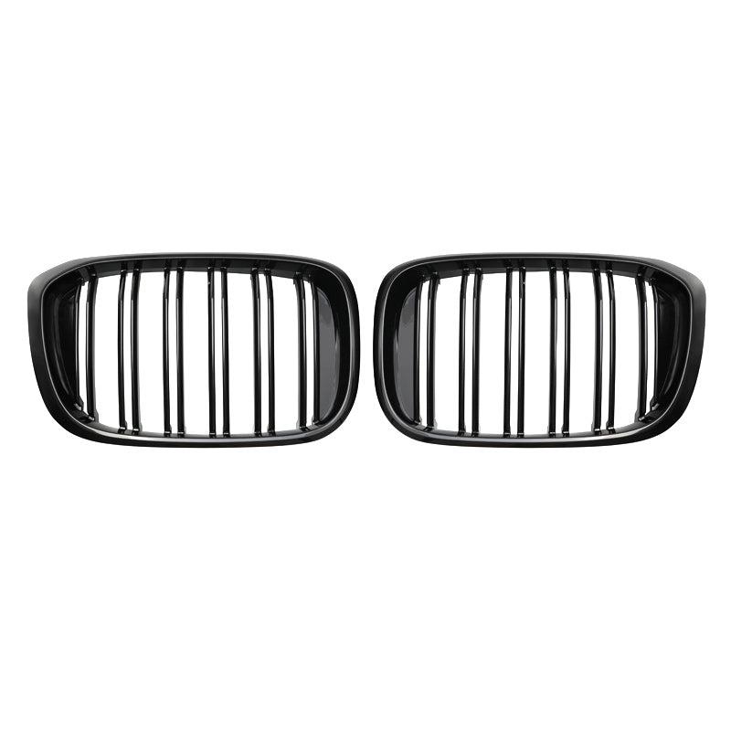 BMW X3 Serie G01 & X4 Serie G02 (2017-2021) M-Style Grill Dubbel Spijl Glans Zwart