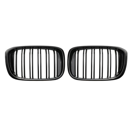 BMW X3 Serie G01 & X4 Serie G02 (2017-2021) M-Style Grill Dubbel Spijl Glans Zwart