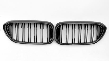 BMW 5 Serie G30&G31 (2017-2020) M-Style Grill Dubbel Spijl Glans Zwart