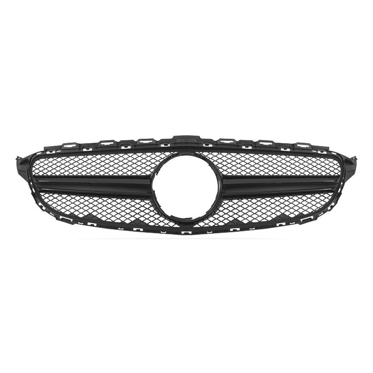 Mercedes C Klasse W205 (2014-2018) AMG Style Grill Glans Zwart