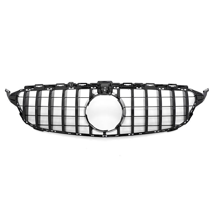 Mercedes C Klasse W205, C205, S205 (2014-2018) GT-R Panamericana Style Grill Glans Zwart (camera)