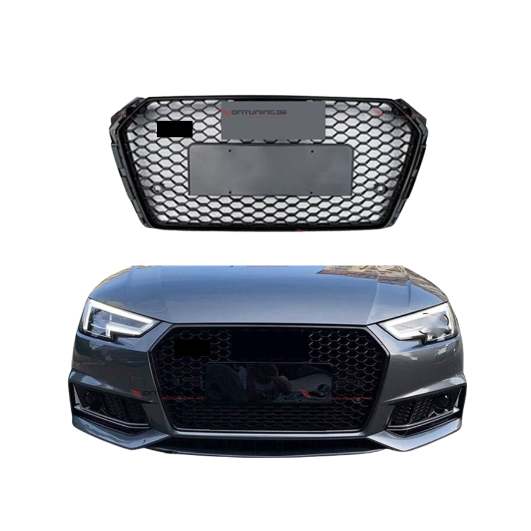 Audi A4 B9 (2016-2019) RS Look Grille Glans Zwart