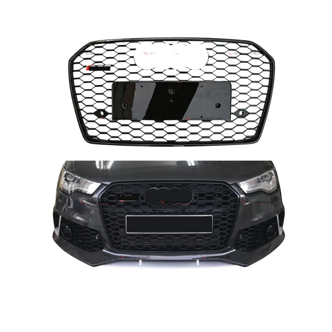 Audi A6 C7.5 Facelift (2014-2018) RS Look Grill Glans Zwart