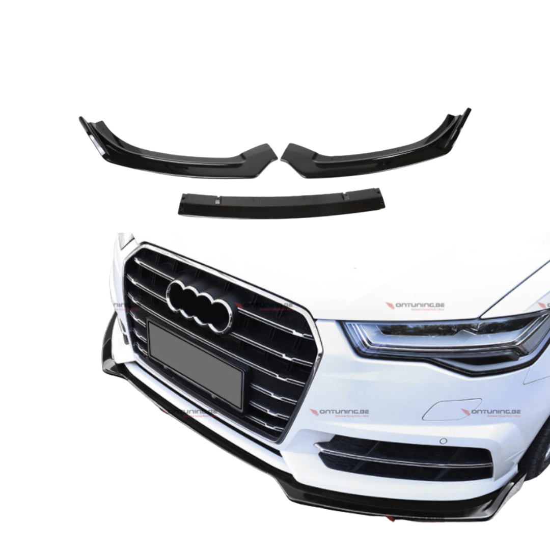 Audi A6 C7.5 (2014-2018) RS Look Front Lip Glans Zwart