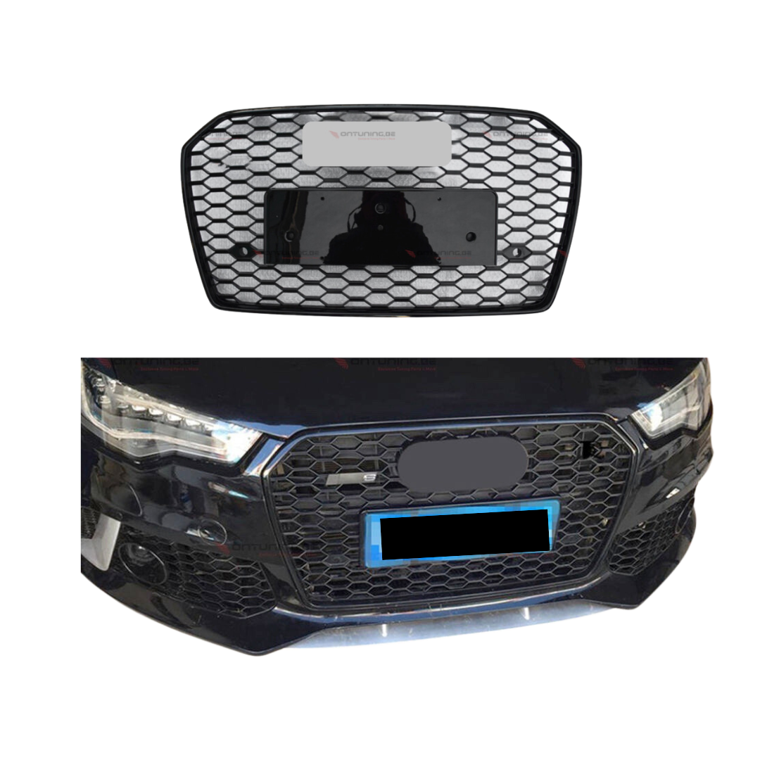 Audi A6 C7 (2011-2014) RS Look Grill Glans Zwart