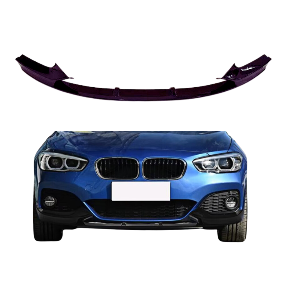 BMW 1 Serie F20&F21 LCI (2015-2019) M-Style Front Lip Glans Zwart