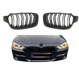 BMW 3 Serie F30&F31 (2012-2019) M-Style Grill Dubbel Spijl Glans Zwart