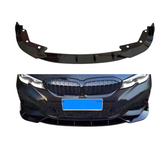 BMW 3 Serie G20 (2018+) BK Style Front Lip Glans Zwart