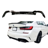 BMW 3 Serie G20 (2018+) Diffuser Glans Zwart (Quad Tips)