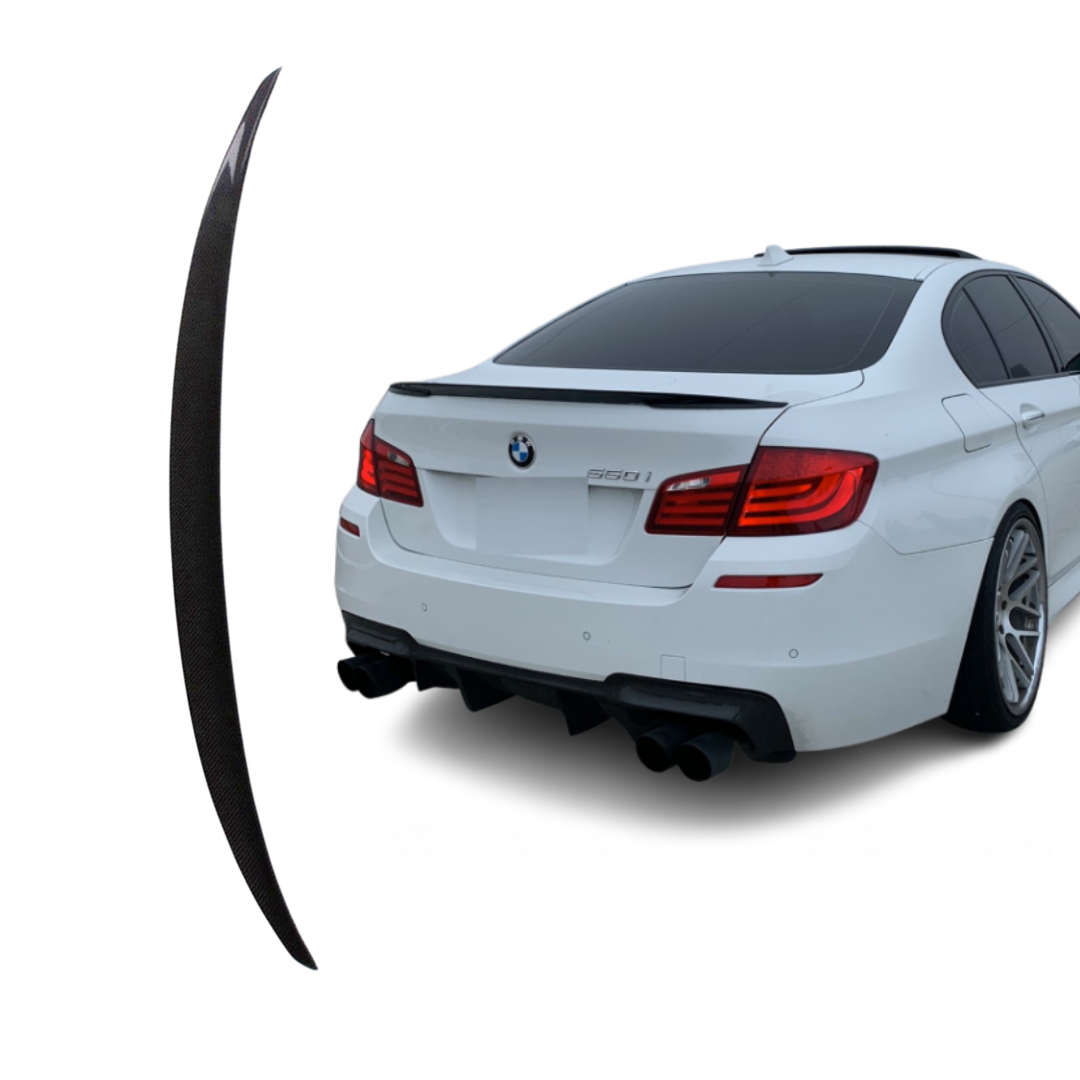 BMW 5 Serie F10 (2009-2017) Spoiler Glans Zwart M-Style