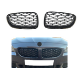 BMW 5 Serie F10&F11 (2009-2017) Sport Diamond Grill Glans Zwart