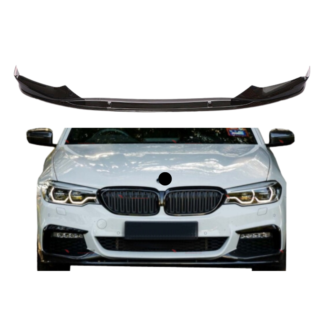 BMW 5 Serie G30 & G31 (2017-2020) M-Style Front Lip Glans Zwart