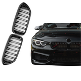 BMW 5 Serie G30&G31 (2017-2020) M-Style Grill Dubbel Spijl Glans Zwart