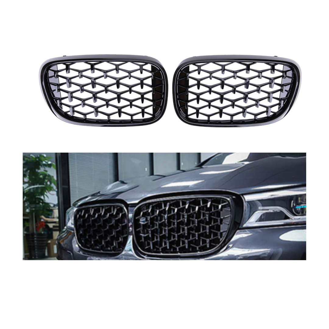 BMW 7 Serie G11&G12 (2015-2020) Sport Diamond Grill Glans Zwart