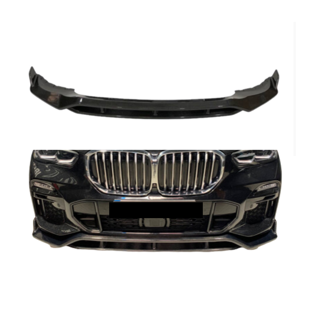 BMW X5 Serie F15 (2013-2018) Front Lip Glans Zwart