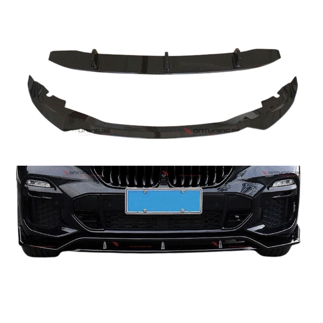 BMW X5 Serie G05 (2018+) M-Style Front Lip Glans Zwart