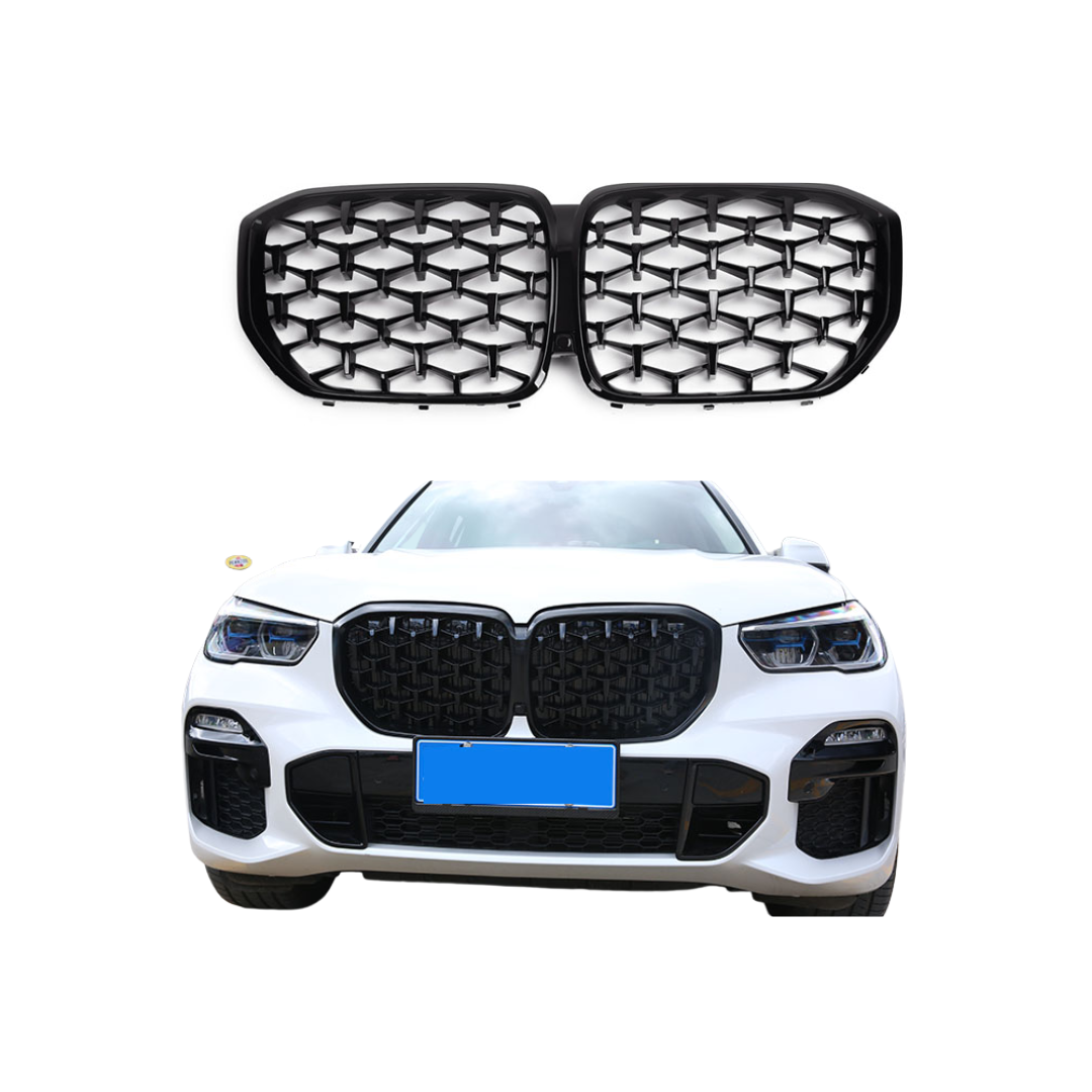 BMW X5 Serie G05 (2018+) Sport Diamond Grille Glans Zwart