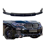 BMW X6 Serie G06 (2018+) M-Style Front Lip Glans Zwart