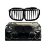 BMW X7 Serie G07 (2019+) M-Style Grill Dubbel Spijl Glans Zwart