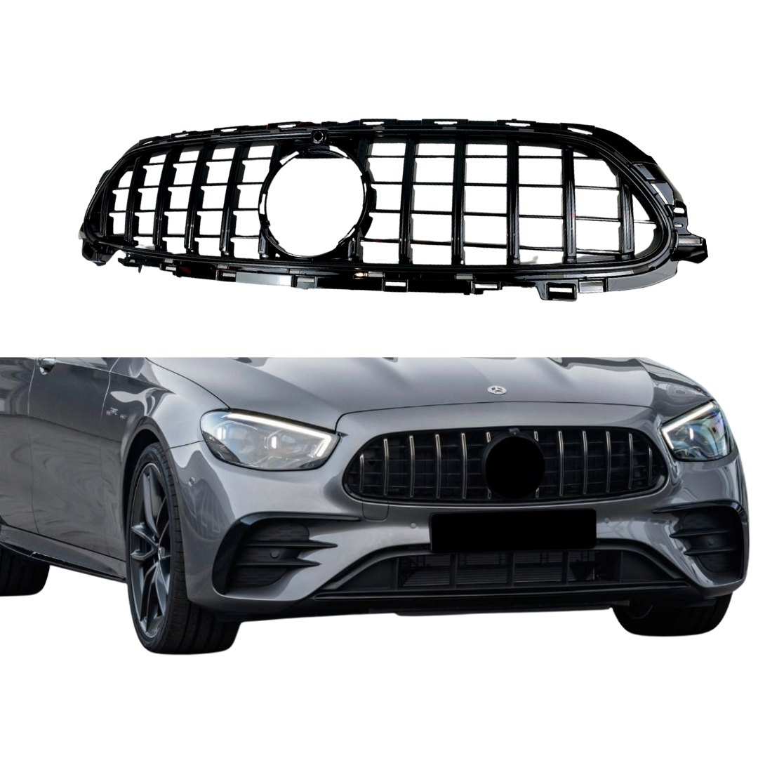 Mercedes E Klasse W213, S213 Facelift (2020-2024) GT-R Panamericana Style Grill Glans Zwart