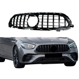 Mercedes E Klasse W213, S213 Facelift (2020-2024) GT-R Panamericana Style Grill Glans Zwart