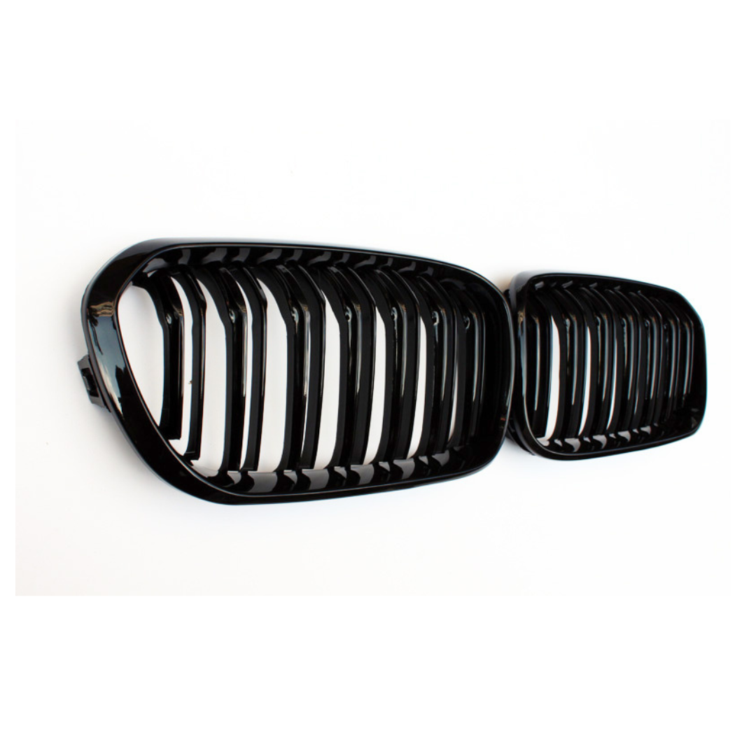 BMW 1 Serie F20&F21 (2015-2019) M-Style Grill Dubbel Spijl Glans Zwart