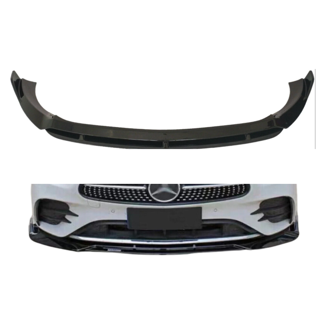 Mercedes E Klasse W213 Facelift (2020-2024) AMG Style Front Lip Glans Zwart