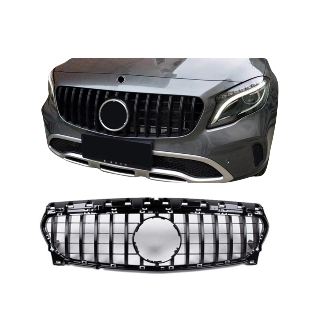 Mercedes GLA X156 (2013-2016) GT-R Panamericana Style Grill Glans Zwart