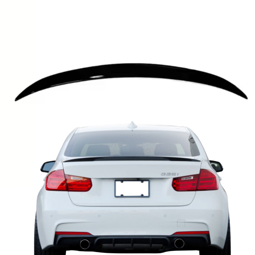 BMW 3 Serie F30 (2012-2019) Spoiler Glans Zwart M-Style