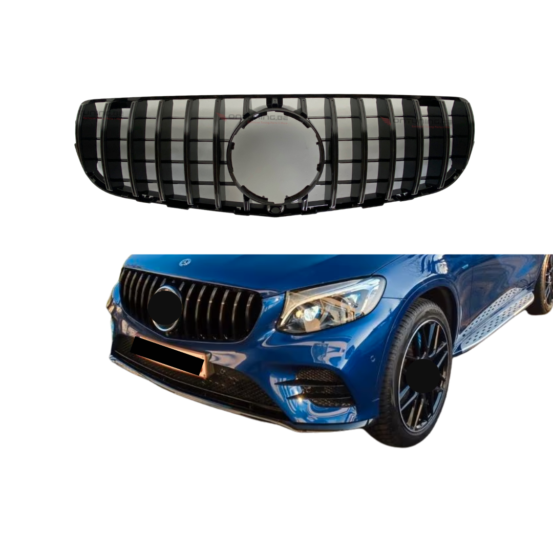 Mercedes GLC X253 (2015-2019) GT-R Panamericana Style Grill Glans Zwart