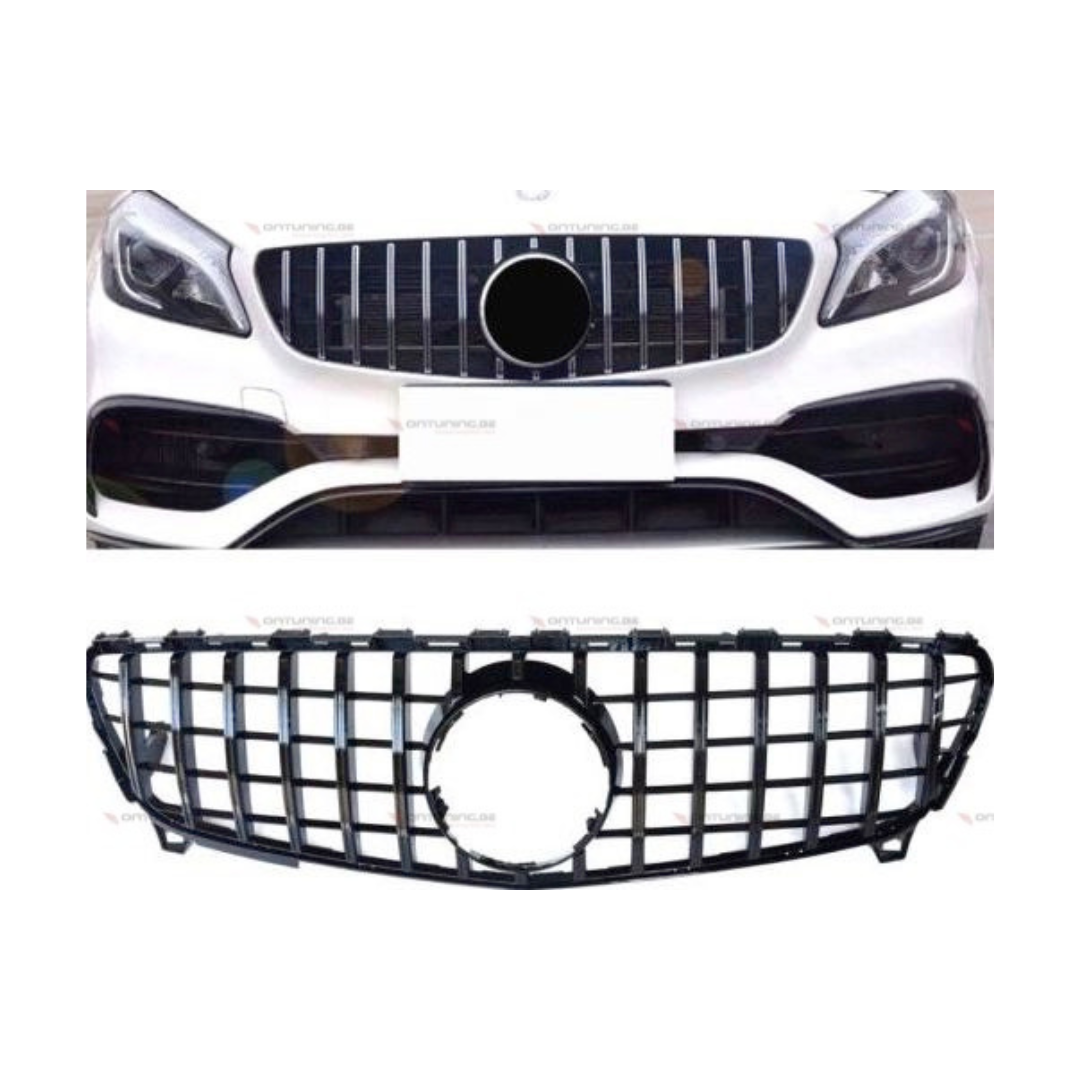 Mercedes A Klasse W176 Facelift (2015-2018) GT-R Style Grill Glans Zwart