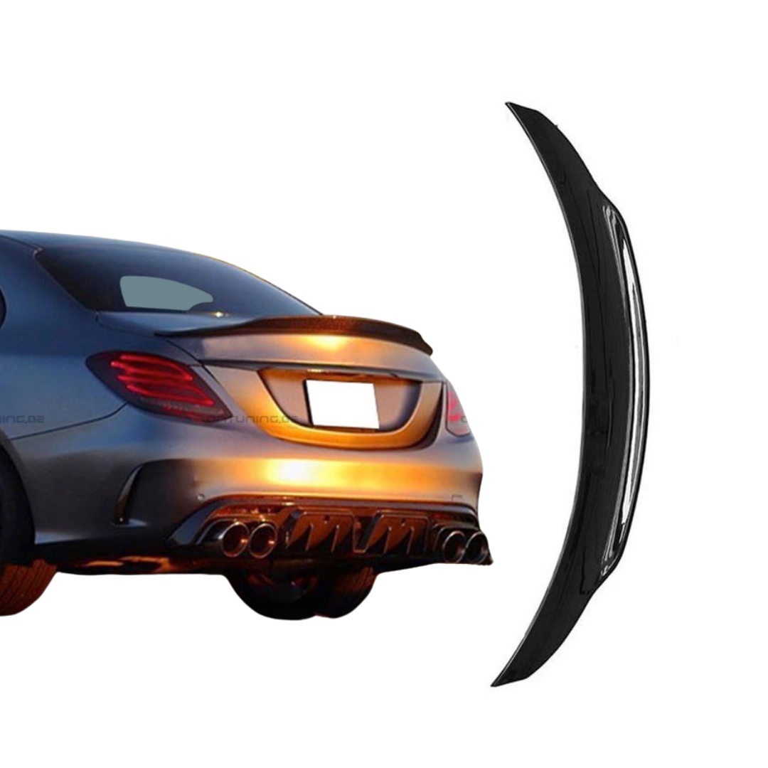 Mercedes C Class W205 (2014-2021) PSM Spoiler Glans Zwart