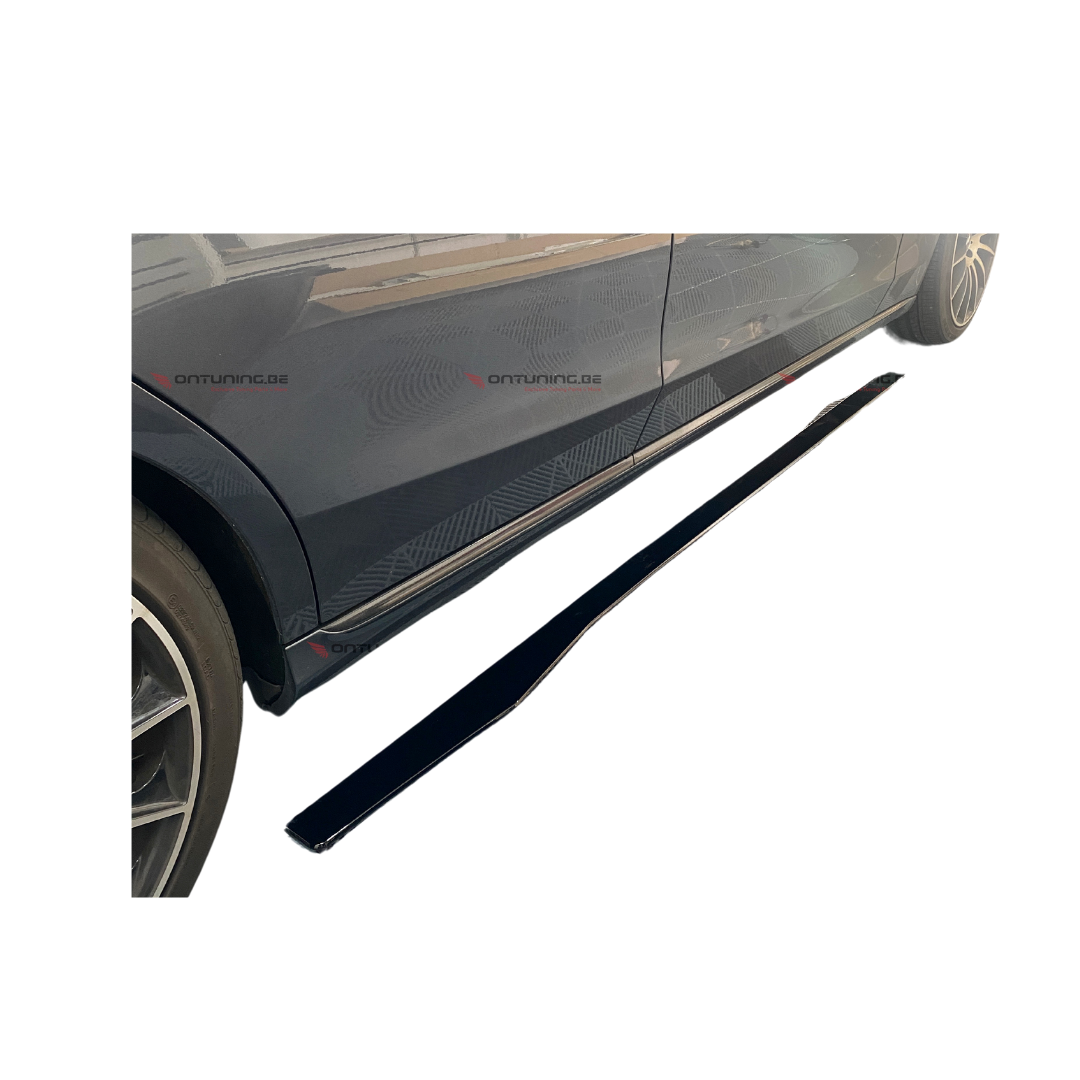 Mercedes C Klasse W205 (2014-2018) AMG Style Side Lip Glans Zwart