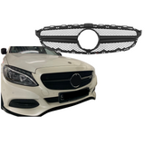 Mercedes C Klasse W205 (2014-2018) AMG Style Grill Glans Zwart