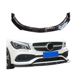 Mercedes CLA Klasse C117 (2012-2016) AMG Style Front Lip Glans Zwart