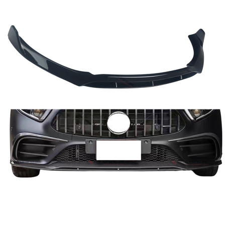 Mercedes CLS Klasse C257 (2018-2021) AMG Style Front Lip Glans Zwart