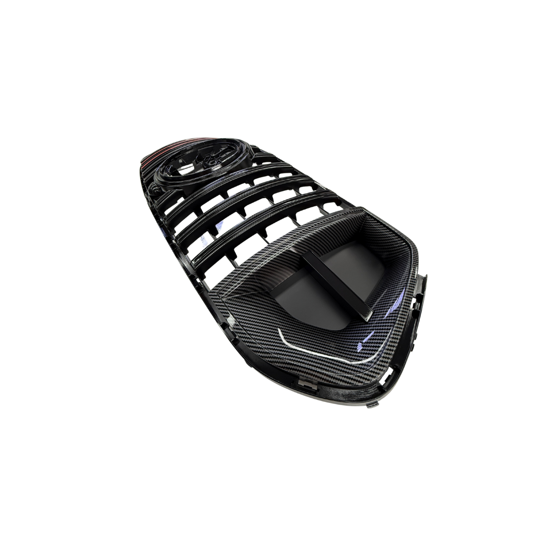 Mercedes GLE W167 SUV, C167 Coupe (2018-2023) B-Look Grill Glans Zwart/Carbon, Rood Accent