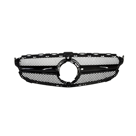 Mercedes C Klasse W205 Facelift (2018-2021) AMG Look Style Grill Glans Zwart