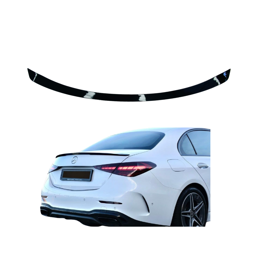 Mercedes C Class W206 (2021+) Slim Sport Spoiler Lip Glans Zwart