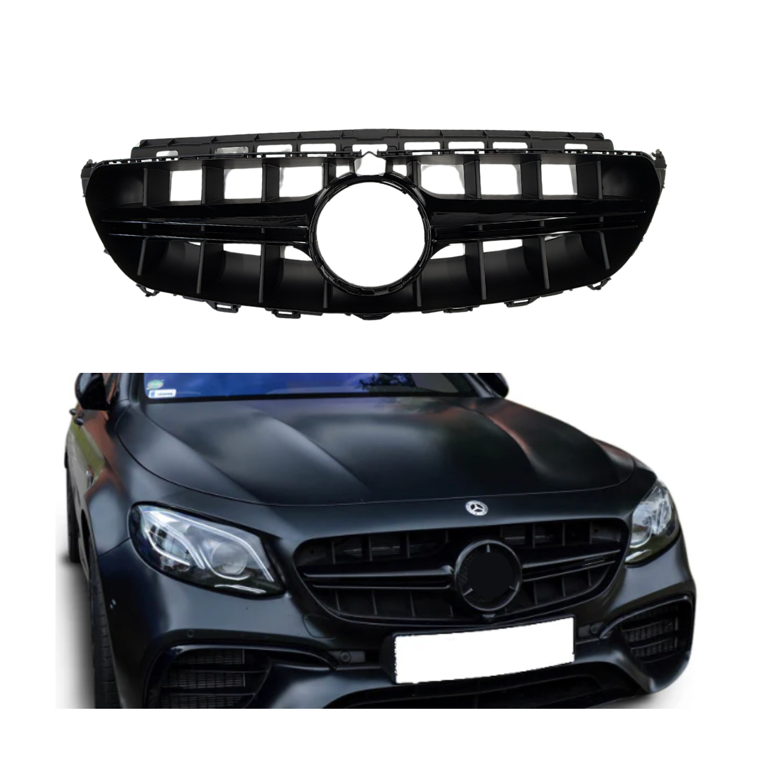 Mercedes E Klasse W213, S213 (2016-2020) AMG E63 Style Look Grill Glans Zwart