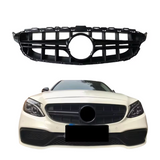 Mercedes C Klasse (2014-2018) C63 AMG Style Grill Glans Zwart