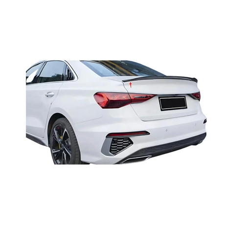 Spoiler compatibel met Audi A3&S3 8Y Sedan (2020-2024) Glans Zwart, uitvoering A - afbeelding 2