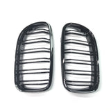 Dubbel Spijl Grill compatibel met BMW 3 Serie E90&E91 (2008-2013) Glans Zwart – afbeelding 3