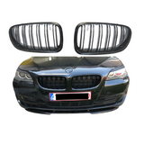 Grill compatibel met BMW 5 Serie F10&F11 (2009-2017) Glans Zwart, uitvoering A - afbeelding 1