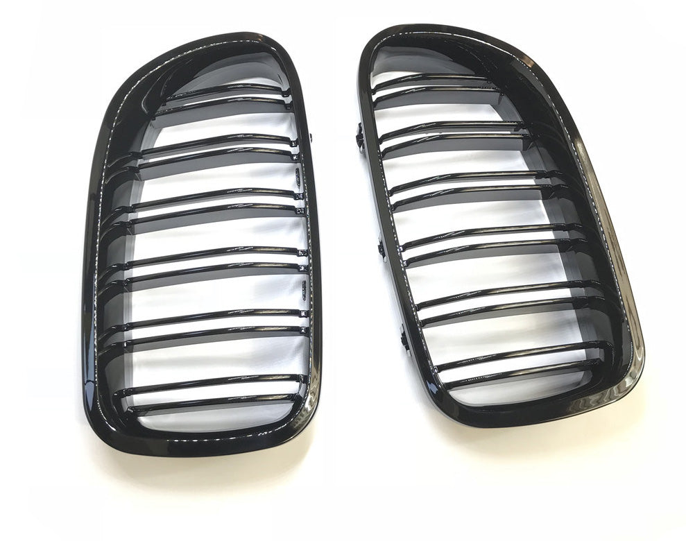 Grill compatibel met BMW 5 Serie F10&F11 (2009-2017) Glans Zwart, uitvoering A - afbeelding 2