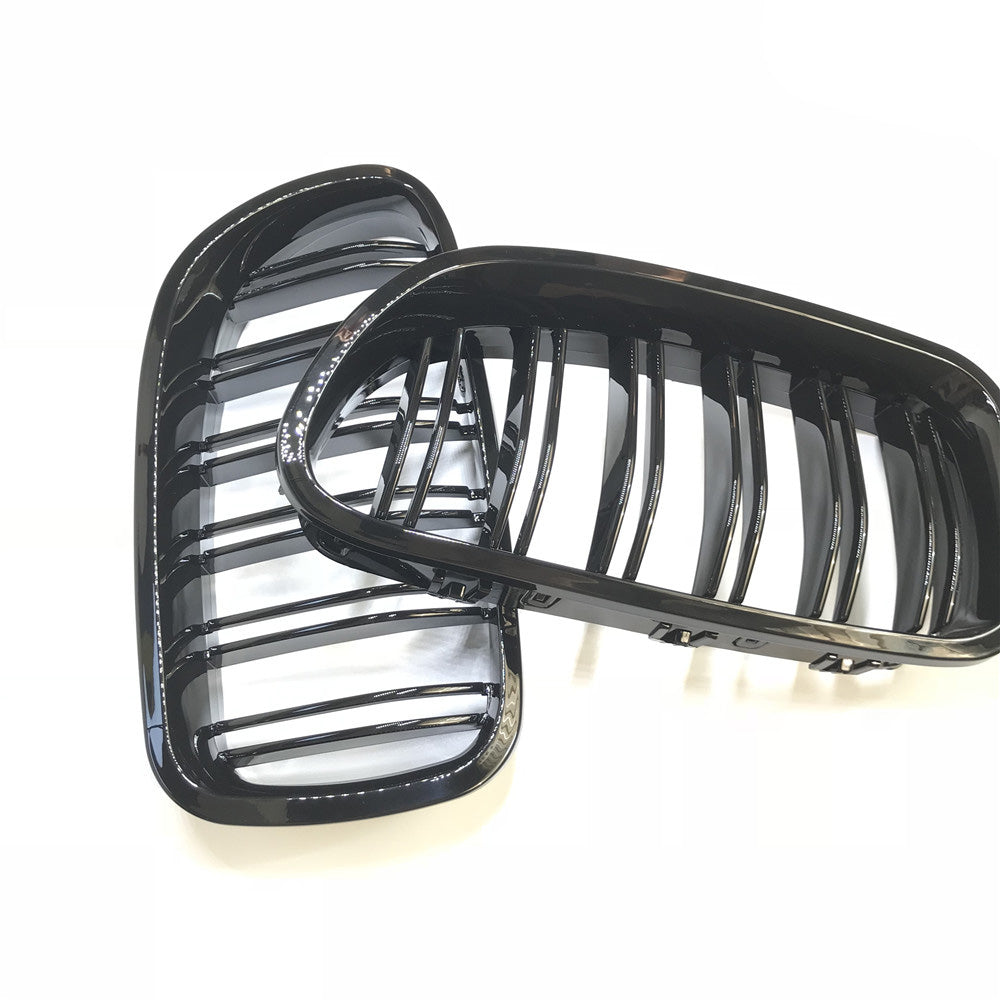 Grill compatibel met BMW 5 Serie F10&F11 (2009-2017) Glans Zwart, uitvoering A - afbeelding 3